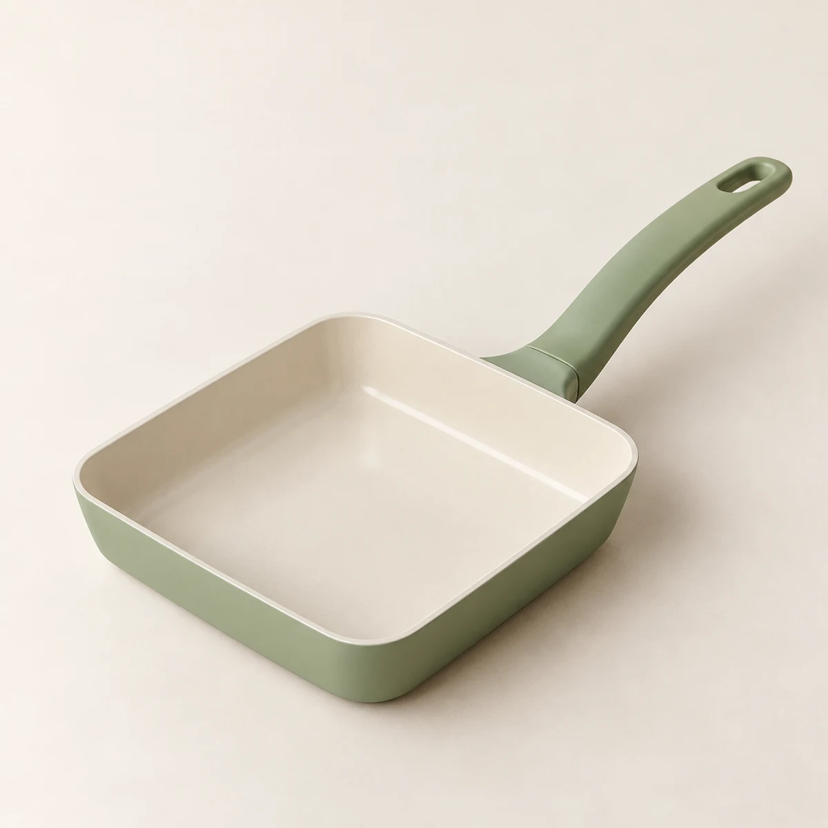 Little Square Egg Pan, Sage, 14 × 14 cm